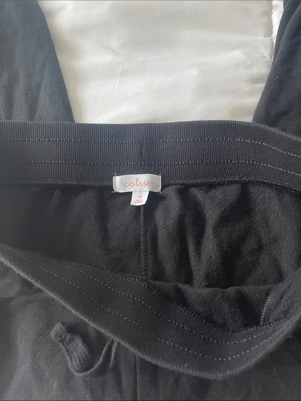 Colsie Black Drawstring Waist Joggers